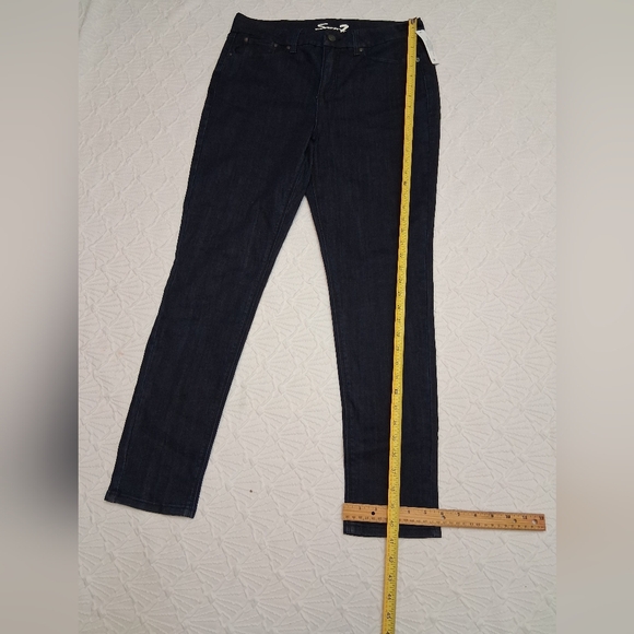 Seven 7 New Jeans High-Rise Skinny Jeans in Dark Indigo - Picture 14 of 16
